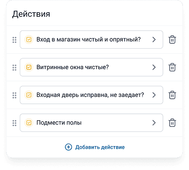 Электронный чек-лист проверки магазина